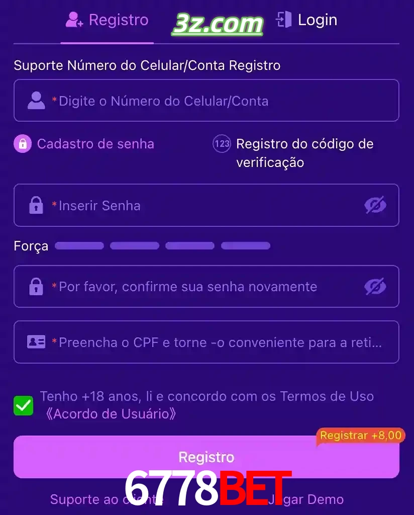 bonus de cadastro imediato